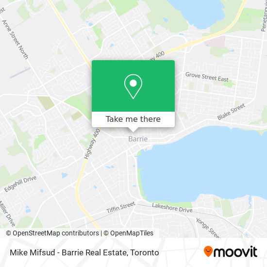 Mike Mifsud - Barrie Real Estate map