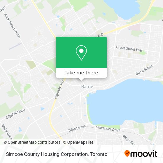 Simcoe County Housing Corporation map