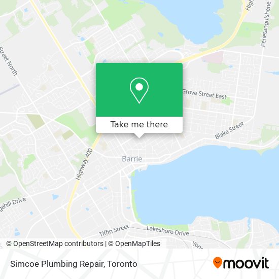 Simcoe Plumbing Repair map