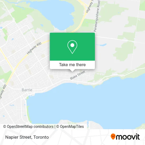 Napier Street map