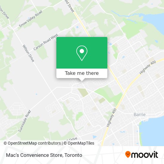 Mac's Convenience Store map