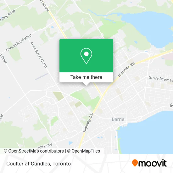 Coulter at Cundles map