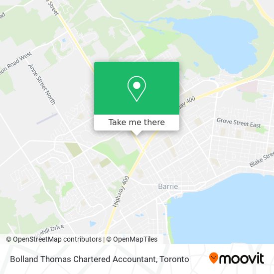 Bolland Thomas Chartered Accountant map