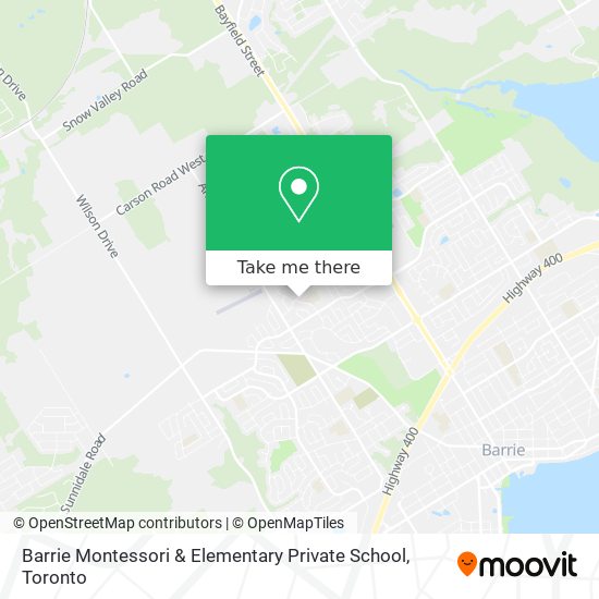 Barrie Montessori & Elementary Private School map