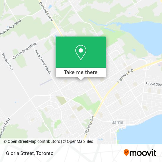 Gloria Street map