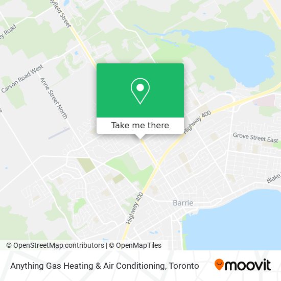 Anything Gas Heating & Air Conditioning map