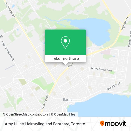 Amy Hills's Hairstyling and Footcare map