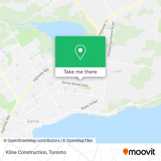 Kline Construction map