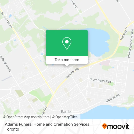 Adams Funeral Home and Cremation Services map