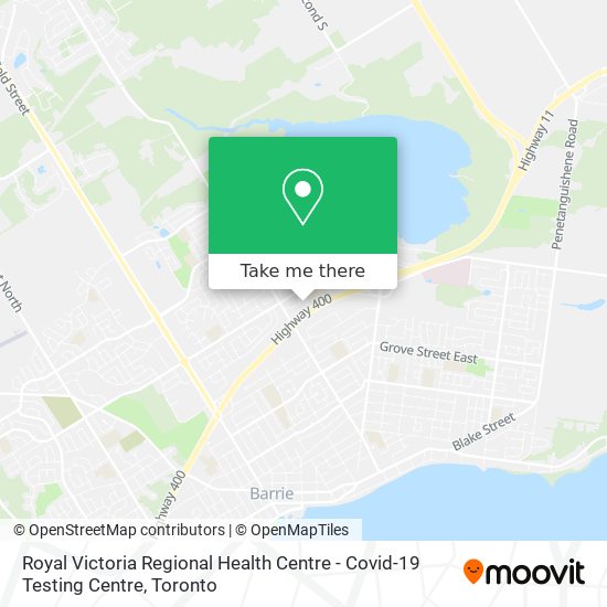 Royal Victoria Regional Health Centre - Covid-19 Testing Centre plan