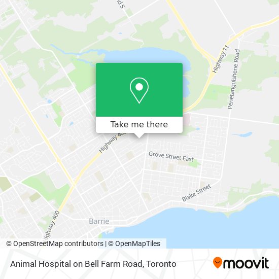 Animal Hospital on Bell Farm Road map