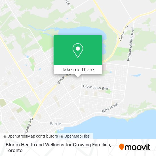 Bloom Health and Wellness for Growing Families map