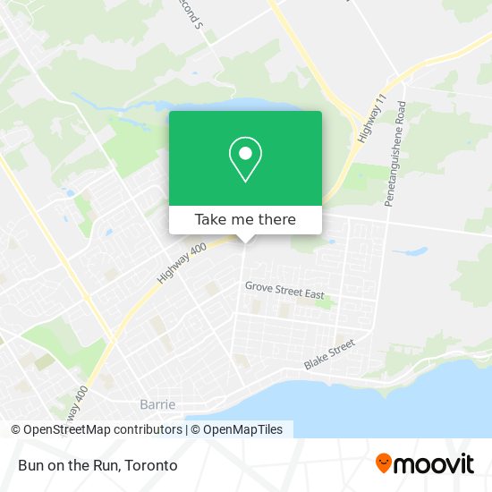 Bun on the Run map