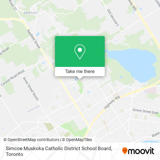 Simcoe Muskoka Catholic District School Board map