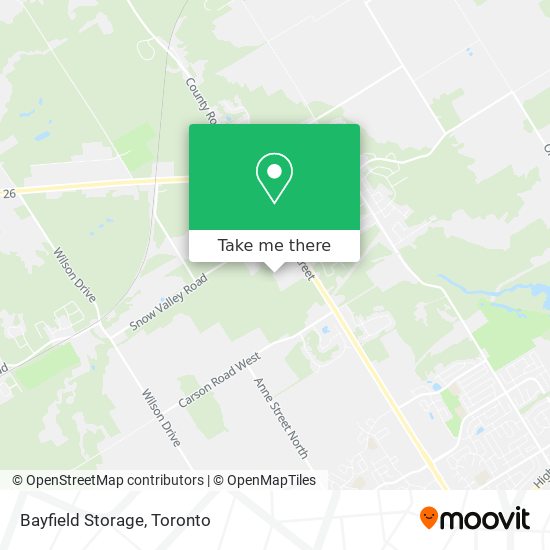 Bayfield Storage plan