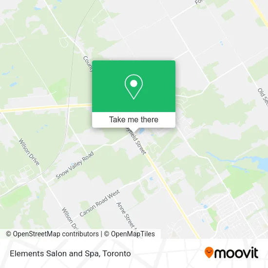 Elements Salon and Spa map