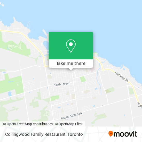 Collingwood Family Restaurant map