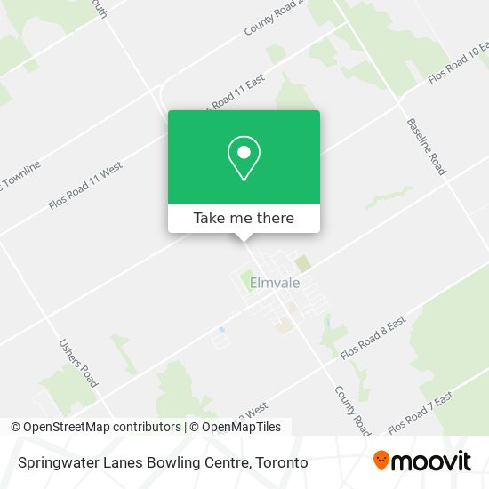 Springwater Lanes Bowling Centre map