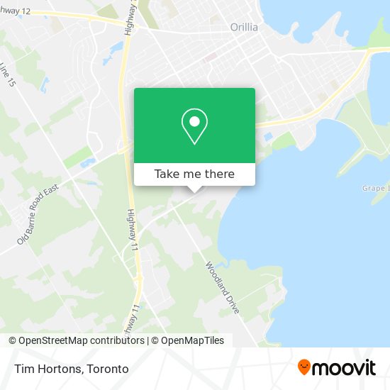 Tim Hortons map