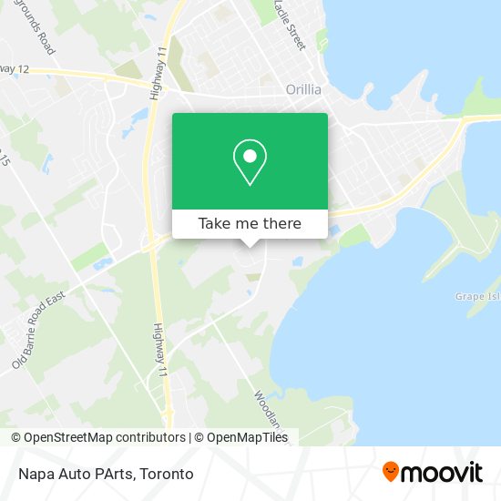 Napa Auto PArts map