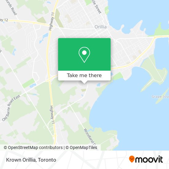 Krown Orillia map