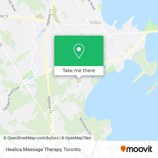 Healica Massage Therapy map