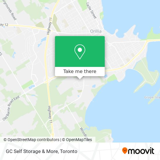 GC Self Storage & More map