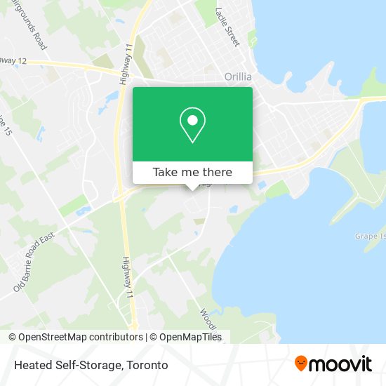 Heated Self-Storage map