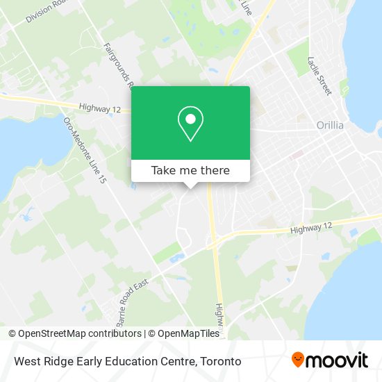 West Ridge Early Education Centre map