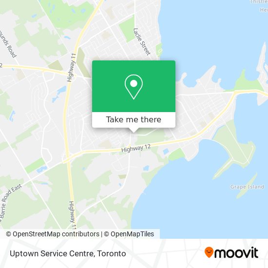 Uptown Service Centre map
