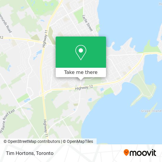 Tim Hortons map