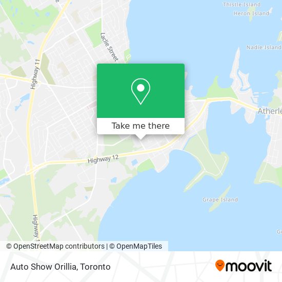 Auto Show Orillia map