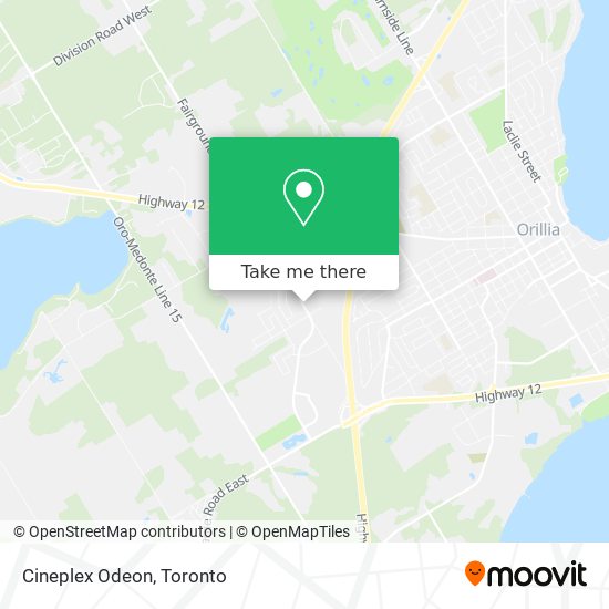 Cineplex Odeon map