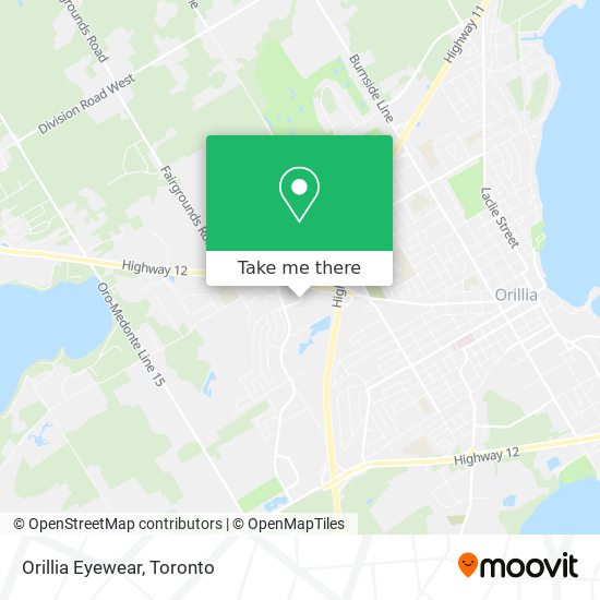 Orillia Eyewear map