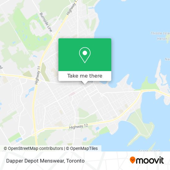 Dapper Depot Menswear map