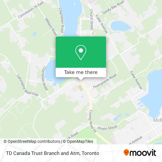 TD Canada Trust Branch and Atm plan