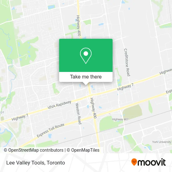 Lee Valley Tools map