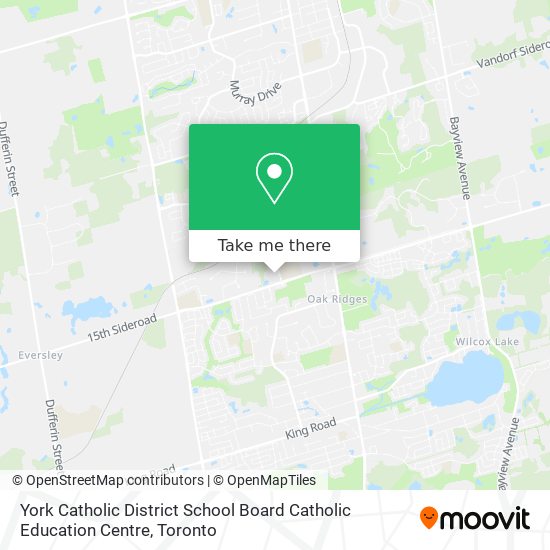 York Catholic District School Board Catholic Education Centre map