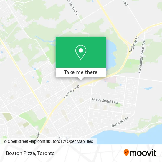 Boston Pizza map