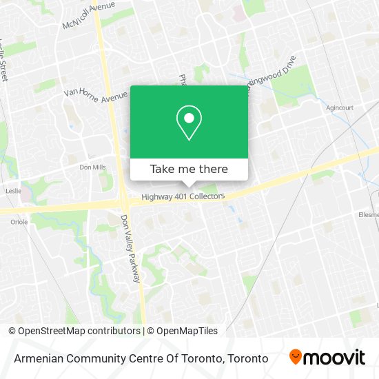 Armenian Community Centre Of Toronto plan