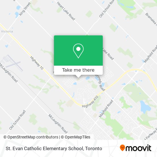 St. Evan Catholic Elementary School map
