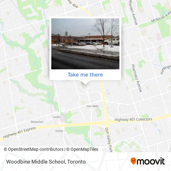 Woodbine Middle School map
