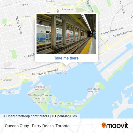 Queens Quay - Ferry Docks map