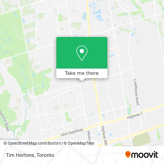 Tim Hortons map