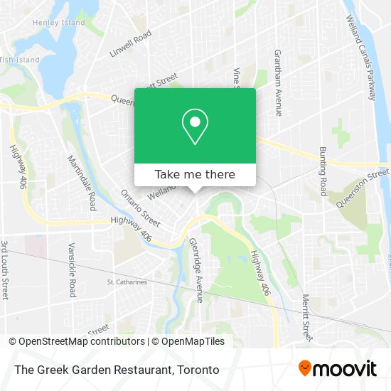 The Greek Garden Restaurant map