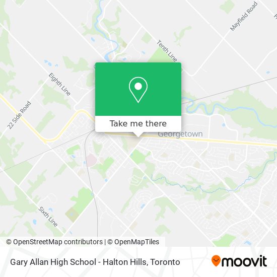Gary Allan High School - Halton Hills map