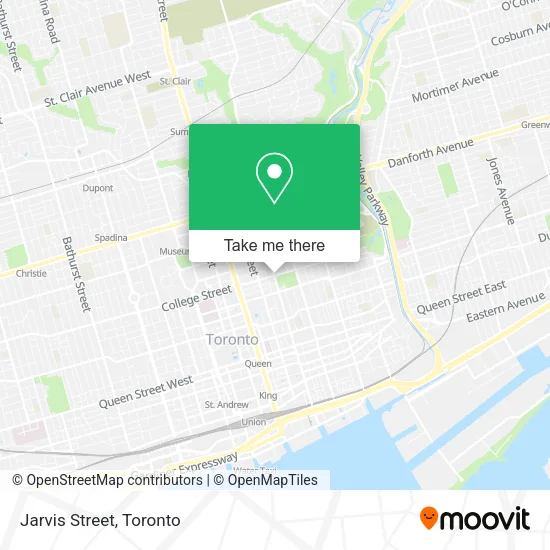 Jarvis Street map