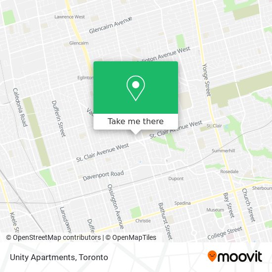 Unity Apartments map