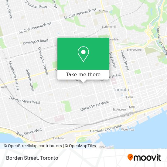 Borden Street map