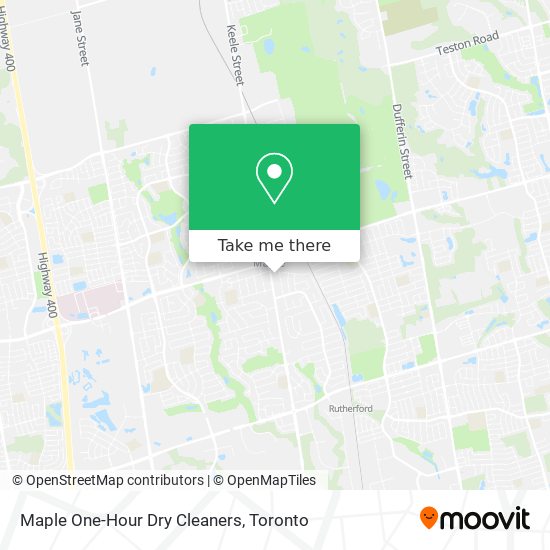 Maple One-Hour Dry Cleaners map